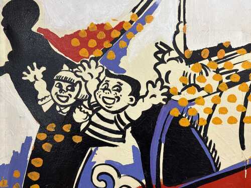Dennis Ropar (1971-), untitled. 2001. Acrylic painting on canvas.