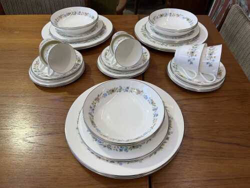 A Royal Doulton Pastorale dinner setting for six