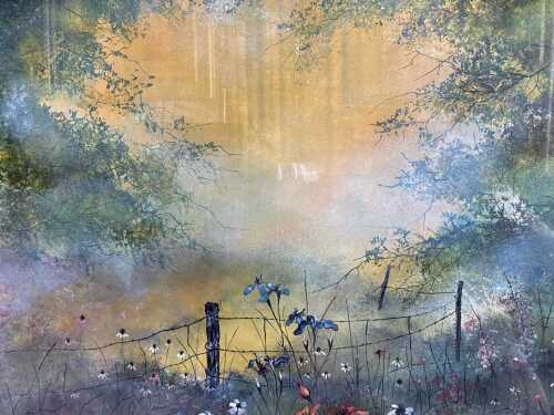 Patricia Harvey, Untitled floral scene, 1983