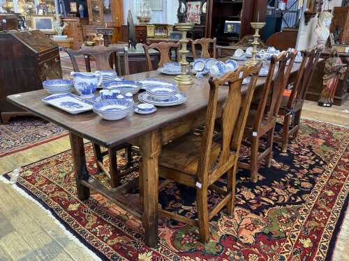 18th century oak refectory table