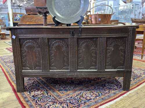 Charles I oak coffer