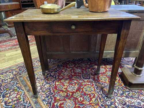 Antique oak hall table
