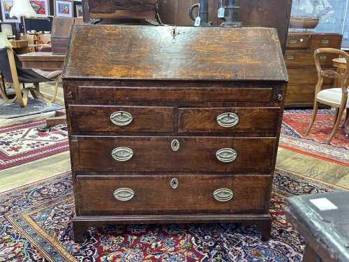 18th century oak bureau