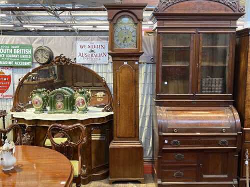 George III Scottish oak longcase clock by Ian Kirkwood of Melrose