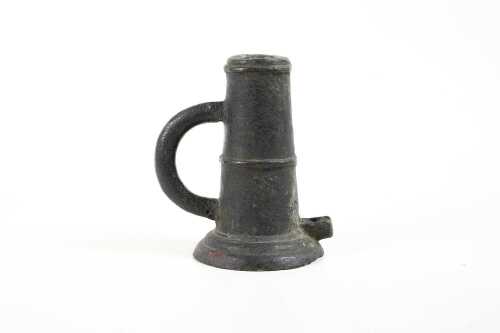 Antique "thunder mug" cast bronze signal cannon, 17th/18th century