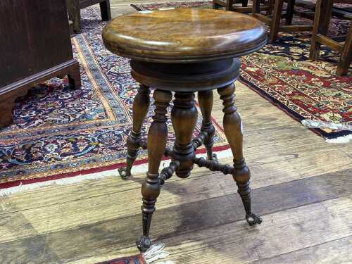 Victorian piano stool