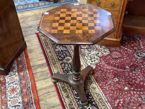 Victorian rosewood chess table