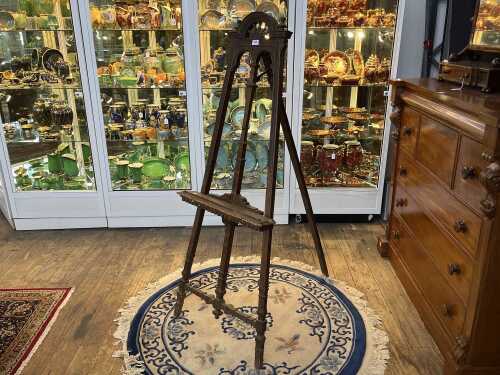 Victorian timber easel