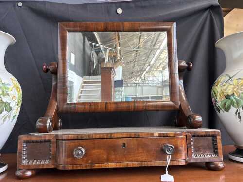 Regency rosewood toilet mirror