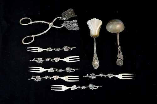European silver cutlery, 153g