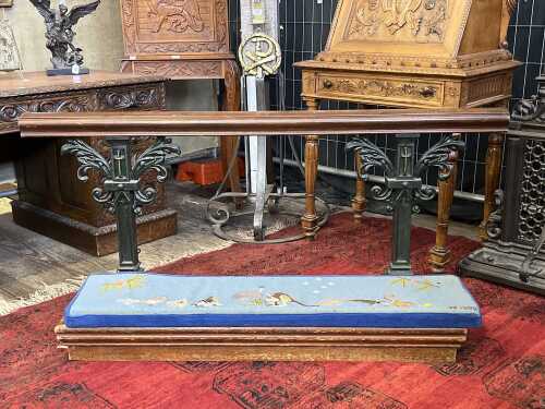 Antique church kneeling rail