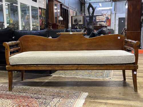 Colonial cedar and pine miners' couch