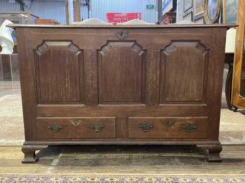 George II oak coffer