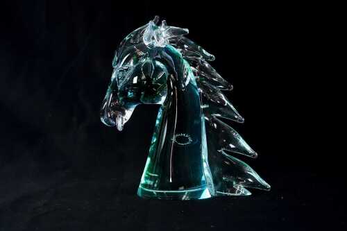 V. Nason & Co Murano art glass horse head