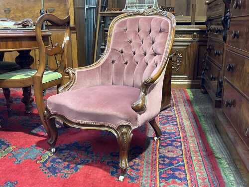 Victorian mahogany armchair
