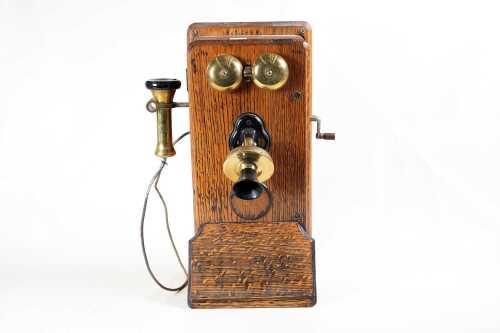 Antique Kellogg crank wall telephone