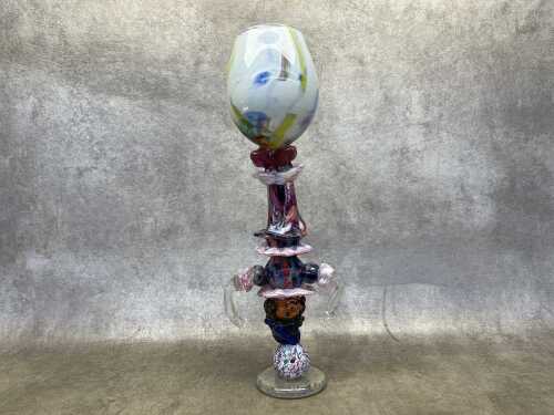 A vintage Murano hand blown vase