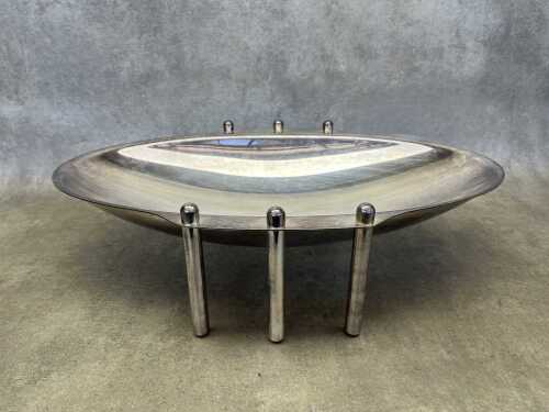 An Italian silver-plated fruit bowl