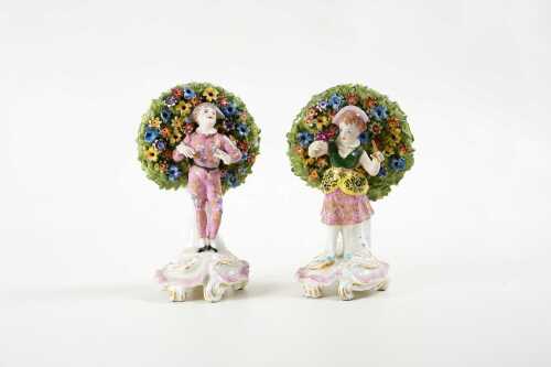 Pair of Samson of Paris after Chelsea Bocage figures
