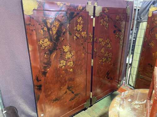 Pair of Chinese lacquer panels