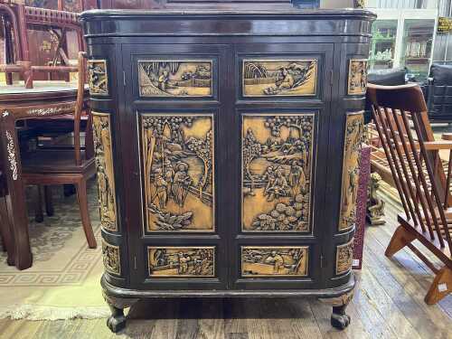 Vintage Chinese drinks cabinet