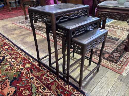 Chinese nest of three tables
