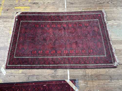 Afghan Baluch handmade wool rug