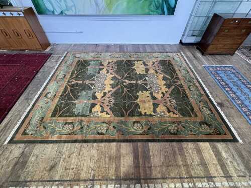William Morris design rug by Hali Galleries handmade in wool