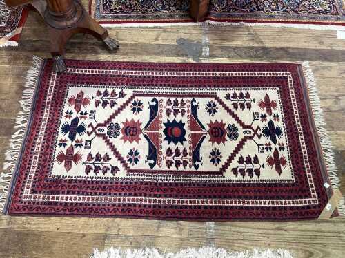 Afghan handmade wool rug