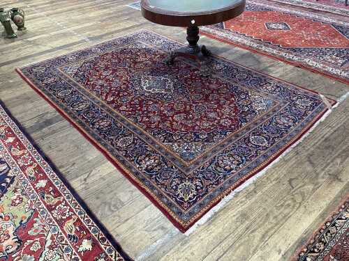 Persian Keshan handmade wool rug