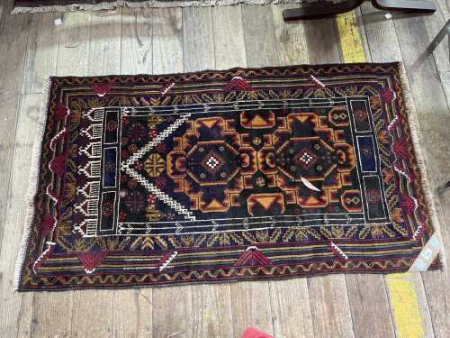 Afghan handmade wool prayer rug