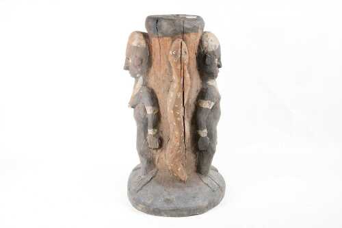 Traditional Papua New Guinea figural stool. Collected 1960s