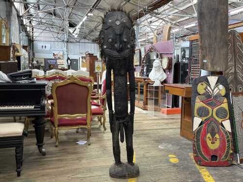 Traditional Papua New Guinea ancestor figure. Collected 1960s