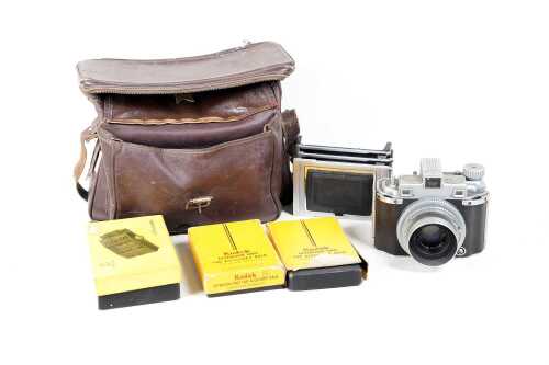 A Kodak Medalist II medium format film camera