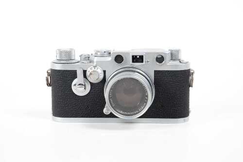Leica IIIf rangefinder film camera c.1956 with Summicron 50mm f2 lens