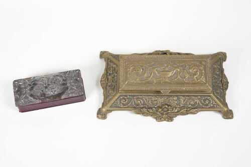 Two antique stamp boxes