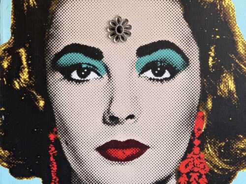 Globus Collective, Liz. Mixed media on canvas