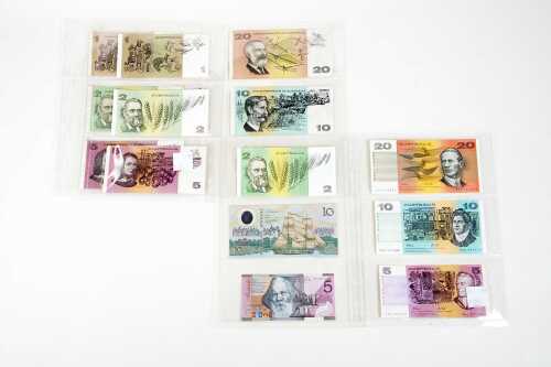 Collection of Australian banknotes
