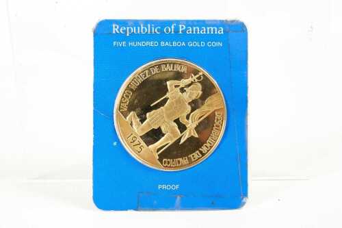 Republic of Panama 500 Blboas gold proof coin,
