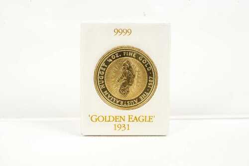 The "Golden Eagle" Australian gold coin, 1/4oz