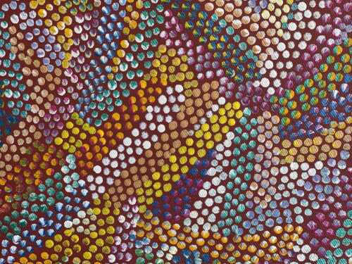 Jennifer Purvis Kngwarraye (c.1970- ), Yam Dreaming dyptich 2011
