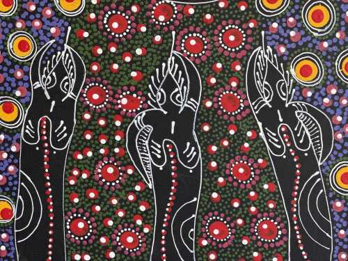 Cindy Wallace Nungurrayi (1973-), Dreamtinme Sisters, 2019