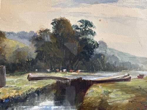 William James Muller (w. 1812-1845), landscape with river