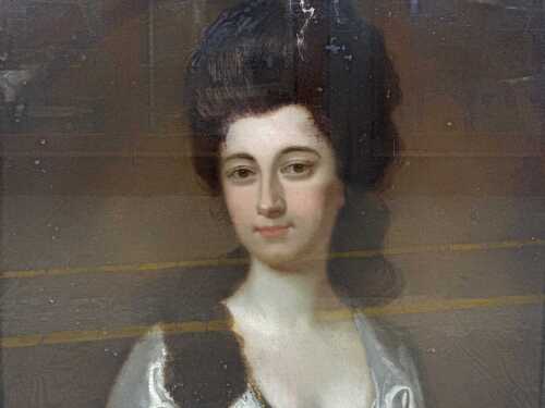 After Thomas Gainsborough, Lady Sophia Thynne. Antique oil painting