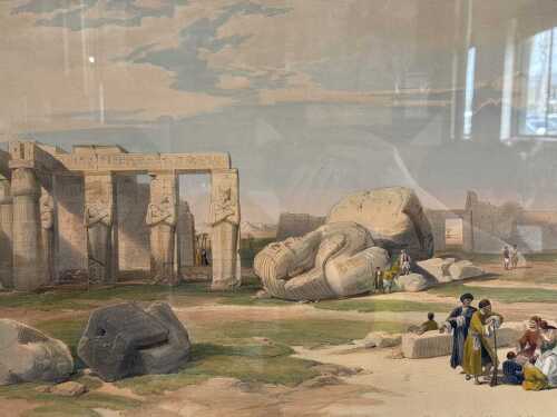 David Roberts (After), Fragments of the Great Colossi, at the Memnonium-Thebes.