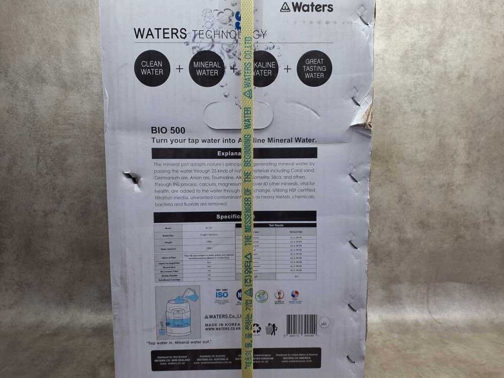 Waters 5Lt bench top water filter