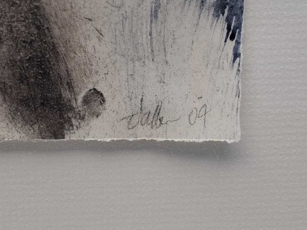 Tim Allen (w. 1990s), Gully (Low Water), 2004. Charcoal drawing with ...