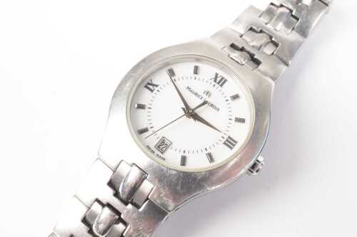 A Maurice Lacroix Swiss Miris collection quartz watch in stainless steel.