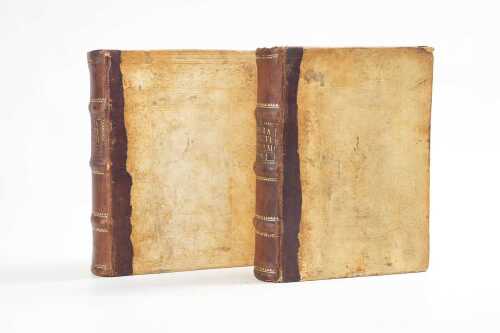 Both volumes of a 1547 Theology book (see photos and description)