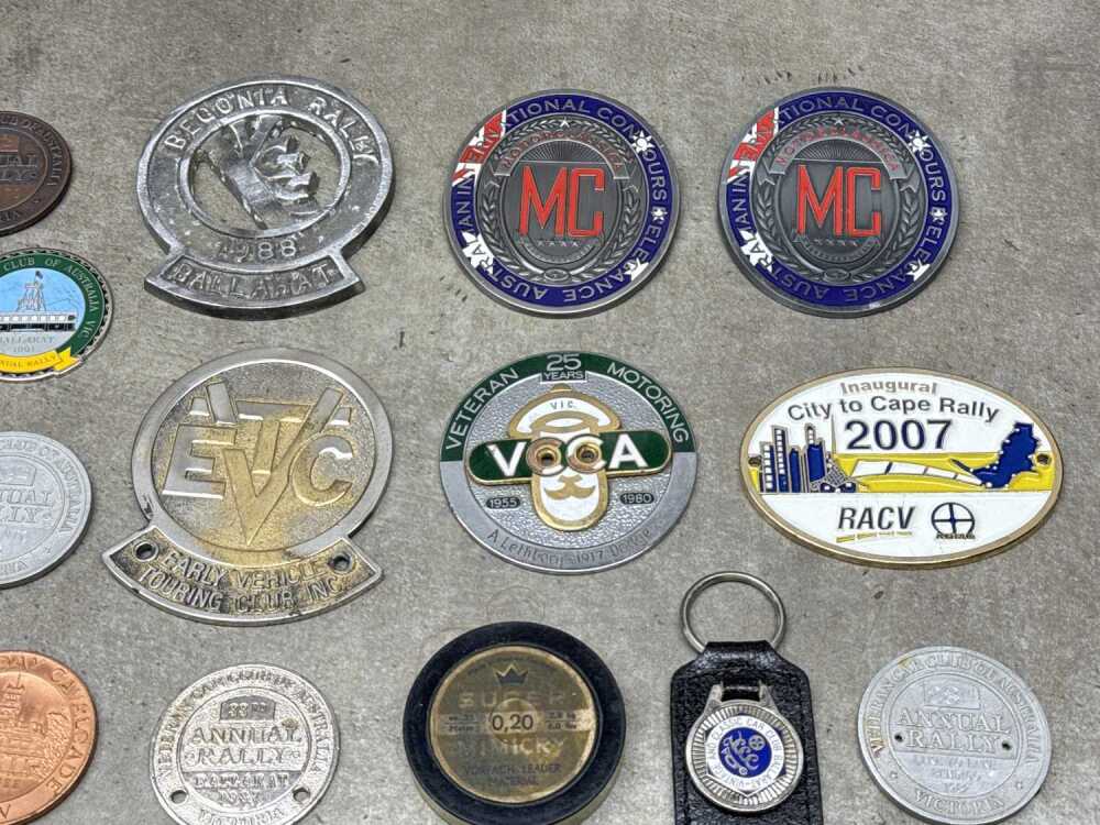 Collection of car badges